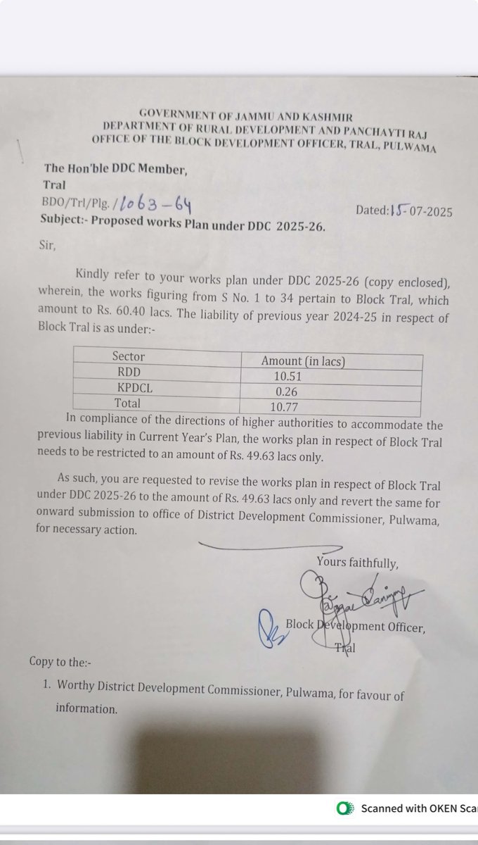 Every DDC member is entitled to a yearly budget of ₹71.42 lakh. Shockingly,liabilities are being created due to administrative failure,Moreover,₹10 lakh per member is reportedly missing,likely diverted to accommodate MLAs.Accountability for these irregularities must be fixed.