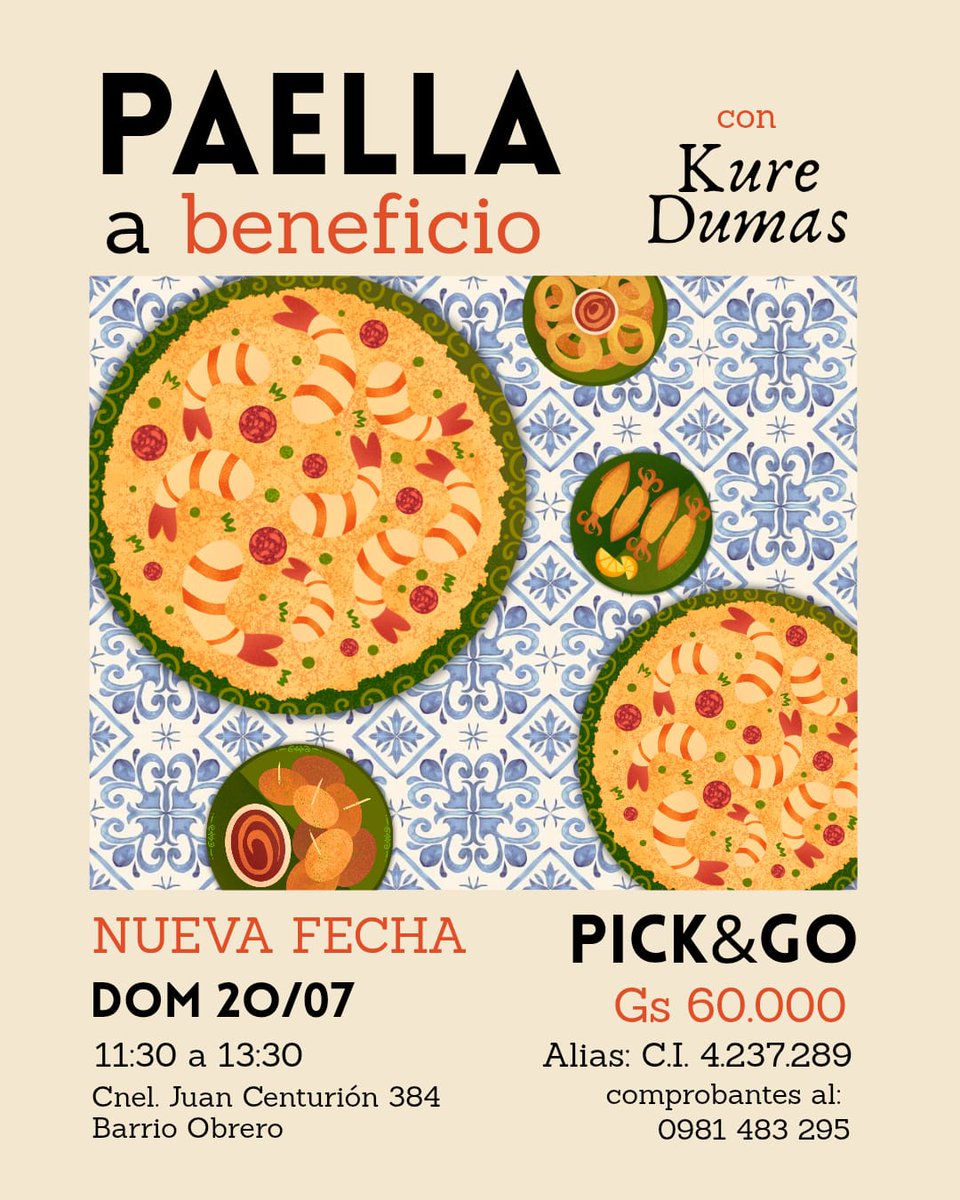 Mi sobrina Florencia, capa total, se ganó una beca a Taiwan. Este domingo cocinamos una bruta paella para bancar los gastos de esta maravillosa aventura. Se agradece RT.