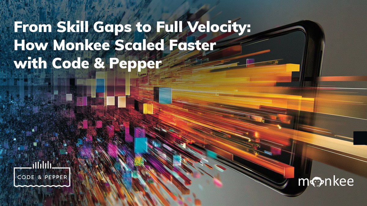codeandpepper's tweet image. How Monkee scaled faster with Code & Pepper? Real, skilled, thoughtful #StaffAugmentation.
codeandpepper.com/how-monkee-sca…