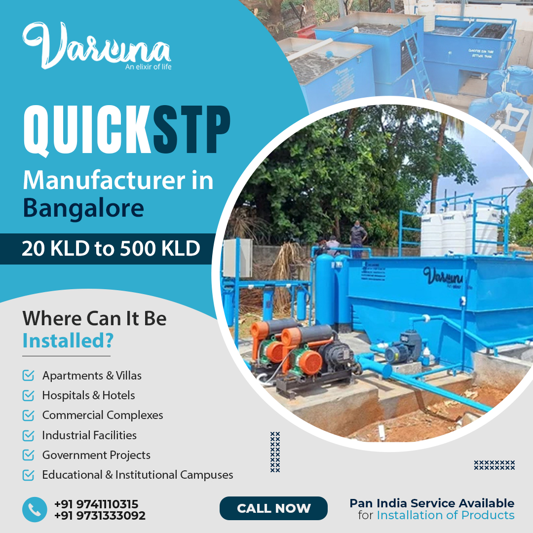 Varunaeco's tweet image. Looking for fast, space-saving STP installation?
Try Varuna QuickSTP 💧
✅ 20–500 KLD | ✅ RCC Tanks | ✅ Pan-India Delivery
Perfect for 🏠 apartments, 🏥 hospitals &amp;amp; 🏫 institutions.
📞 +91 9731333092 | 🌐 zurl.co/1G7Mz
#QuickSTP #STPIndia #WaterTreatment #VarunaSTP