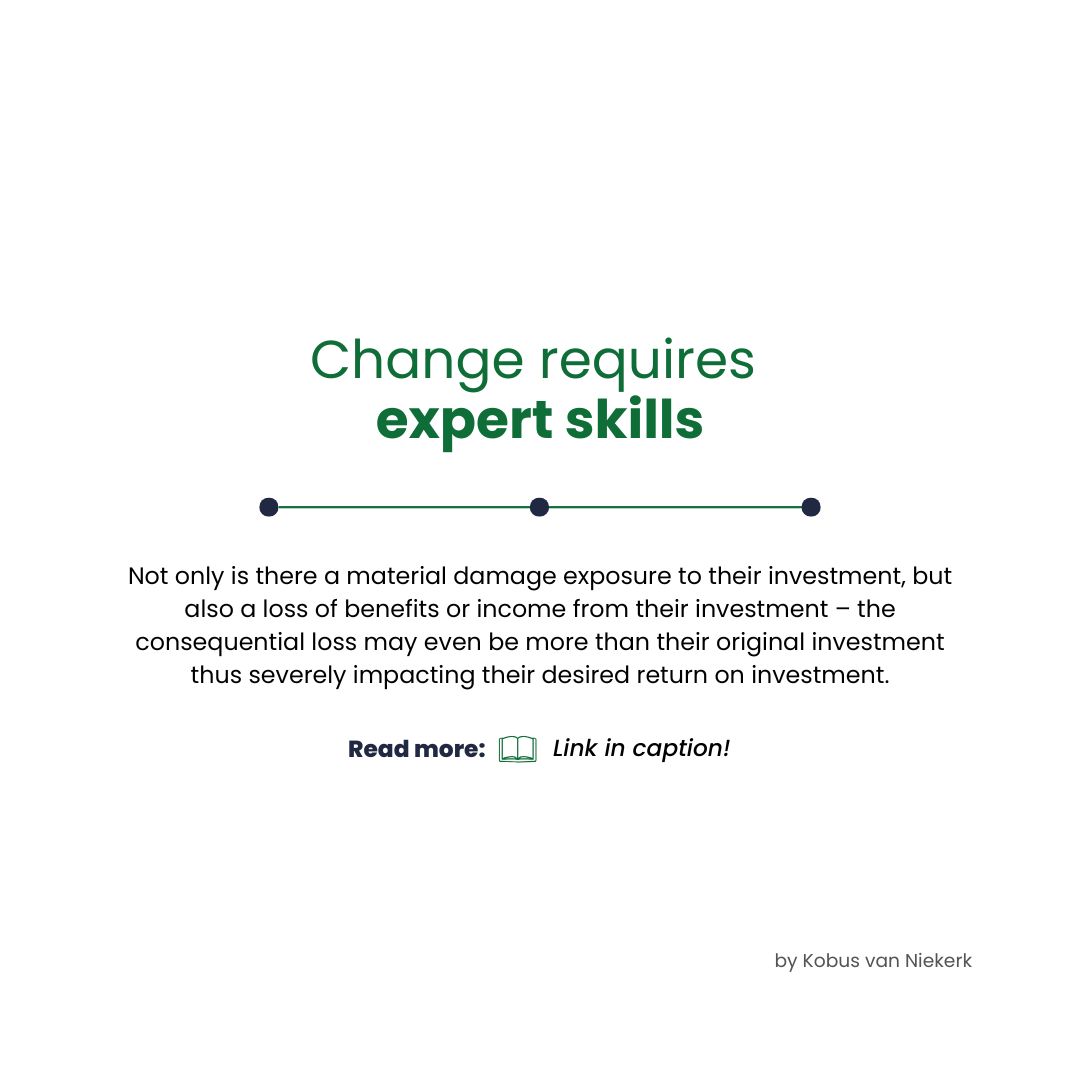 𝗖𝗵𝗮𝗻𝗴𝗲 𝗿𝗲𝗾𝘂𝗶𝗿𝗲𝘀 𝗲𝘅𝗽𝗲𝗿𝘁 𝘀𝗸𝗶𝗹𝗹𝘀

𝗥𝗲𝗮𝗱 𝗺𝗼𝗿𝗲 📖: consort.co.za/insurance-firs…

#TrustedEngineeringInsurance #Consort #PowerSurge #Pillars #Insurance #Economy #GoodFaith #InsurableInterest #ProximateCause #Indemnity #Subrogation #Contribution