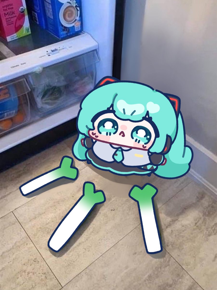 yananang0516's tweet photo. #100日チャレンジ 
#初音ミク
Day 12. ネギ結界 https://t.co/yMEhGXVqqM