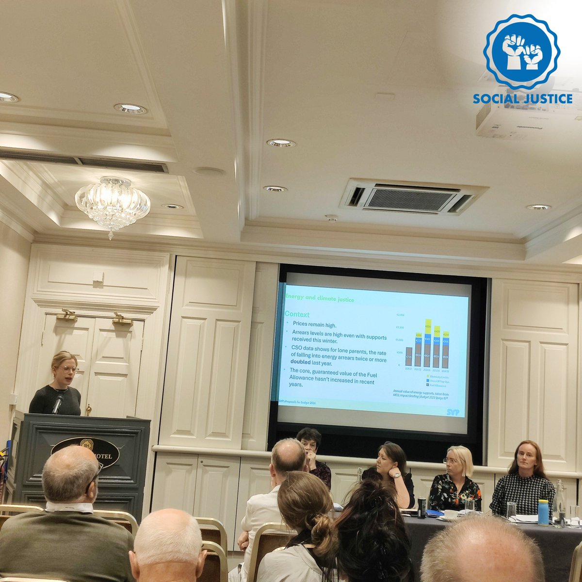 SVP_Ireland's tweet image. Issy Petrie (@IssyPetrie), the Research &amp;amp; Policy Officer at SVP, elaborates on the Energy and Climate Justice. In 2023, SVP provided €8.7 Million in Assistance for energy. Using MESL data this equates to supporting the energy needs for a full year for 4,062 one parent and one…