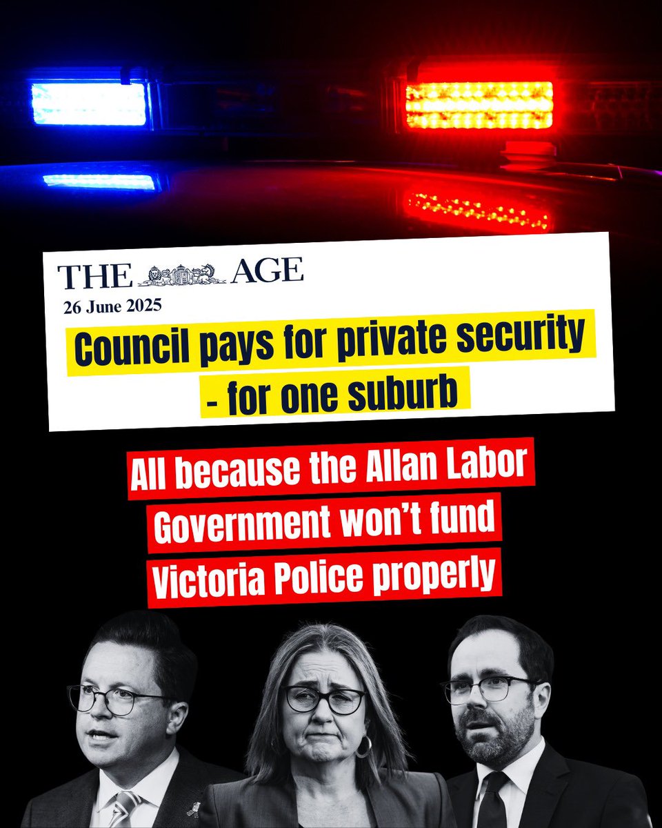 BevMcArthurMP's tweet image. 🚔 The Allan Labor Government's number one responsbility should be to keep Victorians safe.
But sadly, councils are footing the bill while the State Government shirks its duty to appropriately fund our police and restrain unrepentant, repeat violent offenders.
Mebourne City…