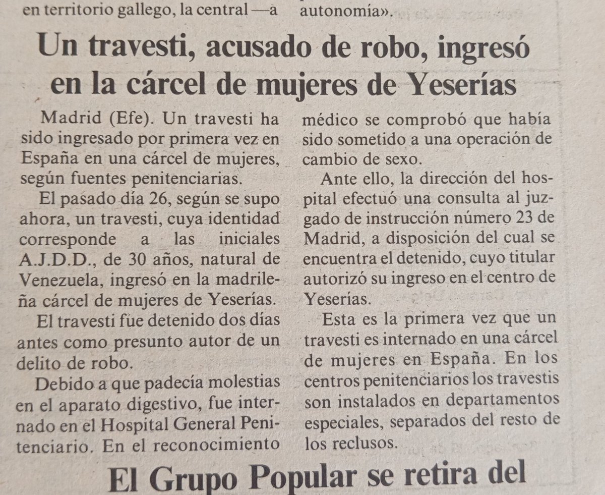 Noticia de 1985