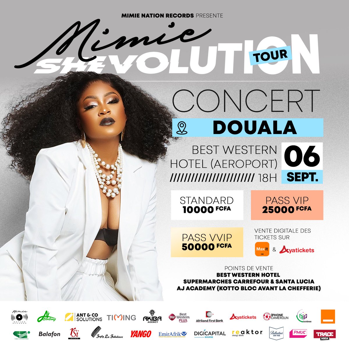 alakaoloko's tweet photo. @mimieofficielle @AOoriginals @MicheleMinkata @Lifkanomore @shapatoff @KillBPsycatra @Wimeikit_ @Ngueh_Fokou @mystergroup237 @GbcOfficiel @237_escobar @Hklephenomene @ElmekoOfficiel @Square_Flow @GaelleSoh @izrapcam @OnlySamy @lucasdu237 @BweliTribe @auletch @INBOX_237 @MboaUrban @237mood_ @RZouglou @stevemekoudja @ManymanOfficiel @iamYaovi @heliicaa @aficakpo @HimraOfficiel @krysmofficial @Dashor_ @NAbilaRod @ONErpm @MinkCedric @cedricmink @ColorfolApp @alainngann @WarnerMusicFR @JaneaOfficiel @trois_officiel @99cartelmusic @newlevelbeats @MysterGroup @Orange_Cameroun @PMUC_officiel @Chelsealinaaa Découvrez mes dernières créations visuelles sur les affiches officielles du #ShevolutionTour 💫 de @mimieofficielle pour deux concerts de qualité à Bafoussam et à Douala !
🎫 Les tickets via ➡️ https://t.co/15VXlYlmQx
Alors validé ? 👀
#ao #createevenmore https://t.co/DAOQ6Vaw4h