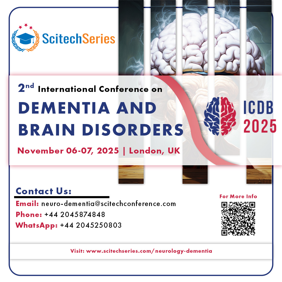 Katherine Warren (@kwarren7674) on Twitter photo 🧠 Join us at the 2nd International Conference on Dementia and Brain Disorders
📅 Nov 06–07, 2025
📍 London, UK
Connect with global experts & explore breakthroughs in neurology and dementia care.
🔗 scitechseries.com/neurology-deme…
#Dementia2025 #NeurologyConference #CPD <a href="/ScitechSeries/">Scitech series</a> 🧠 Join us at the 2nd International Conference on Dementia and Brain Disorders
📅 Nov 06–07, 2025
📍 London, UK
Connect with global experts & explore breakthroughs in neurology and dementia care.
🔗 scitechseries.com/neurology-deme…
#Dementia2025 #NeurologyConference #CPD <a href="/ScitechSeries/">Scitech series</a>