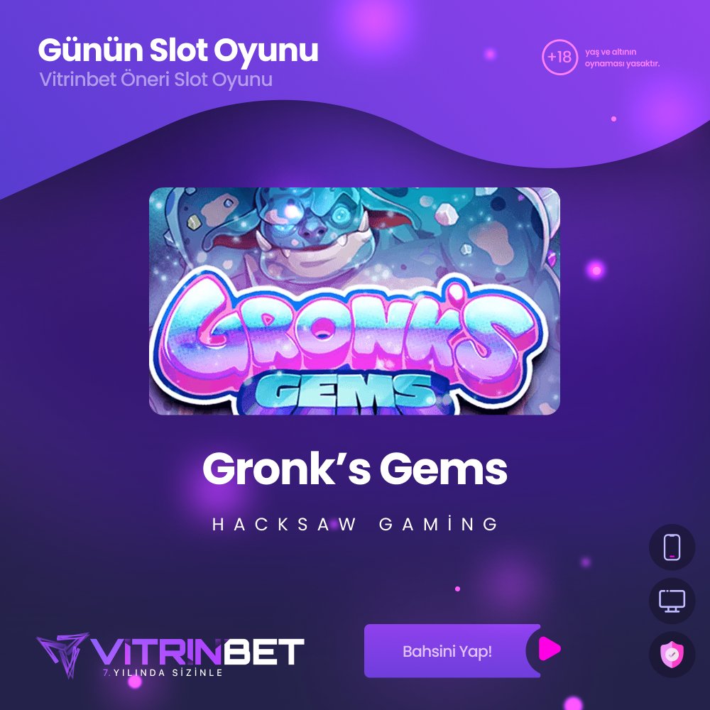 💎 Bugünün slot önerisi: Gronk’s Gems
🎮 Hacksaw Gaming’in göz alıcı yapımı, epik taşlarla dolu bir kazanç serüveni sunuyor!
💰 Volatilitesi yüksek, ödemesi tatmin edici.

🎯 Vitrinbet farkıyla şimdi dene:
🔗 bit.ly/3GzdL3p