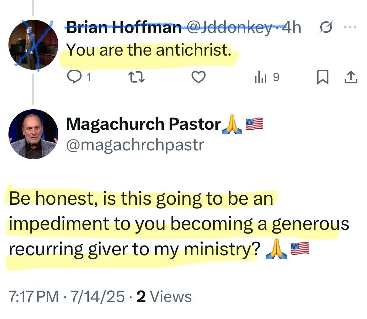 magachrchpastr's tweet image. The most important thing when dealing with your online critics is to maintain a laser-like focus on your mission. I have a feeling this dear brother (redacted) is going to be joining me in ministry very soon!! 馃檹馃嚭馃嚫