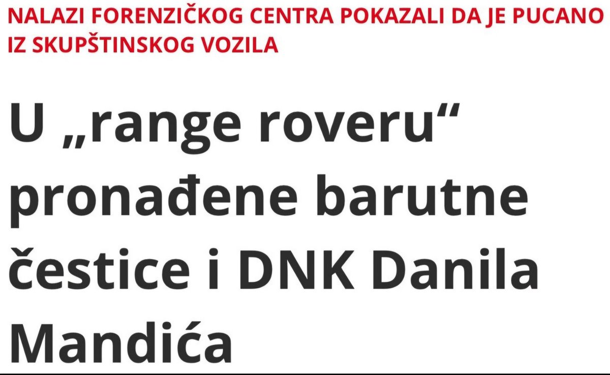 Taman kad se zapitah zašto se Dražen sa "Borbom" upalio da su Srbi ponovo ugroženi od balija, ustaša i "crnogorskih montenegrina", odgovor stiže iz "forenzike".

Moje skromno mišljenje je da strikanovog malog napadaju jer je Srbin, borac protiv tridesetogodišnjeg režima, i jer im