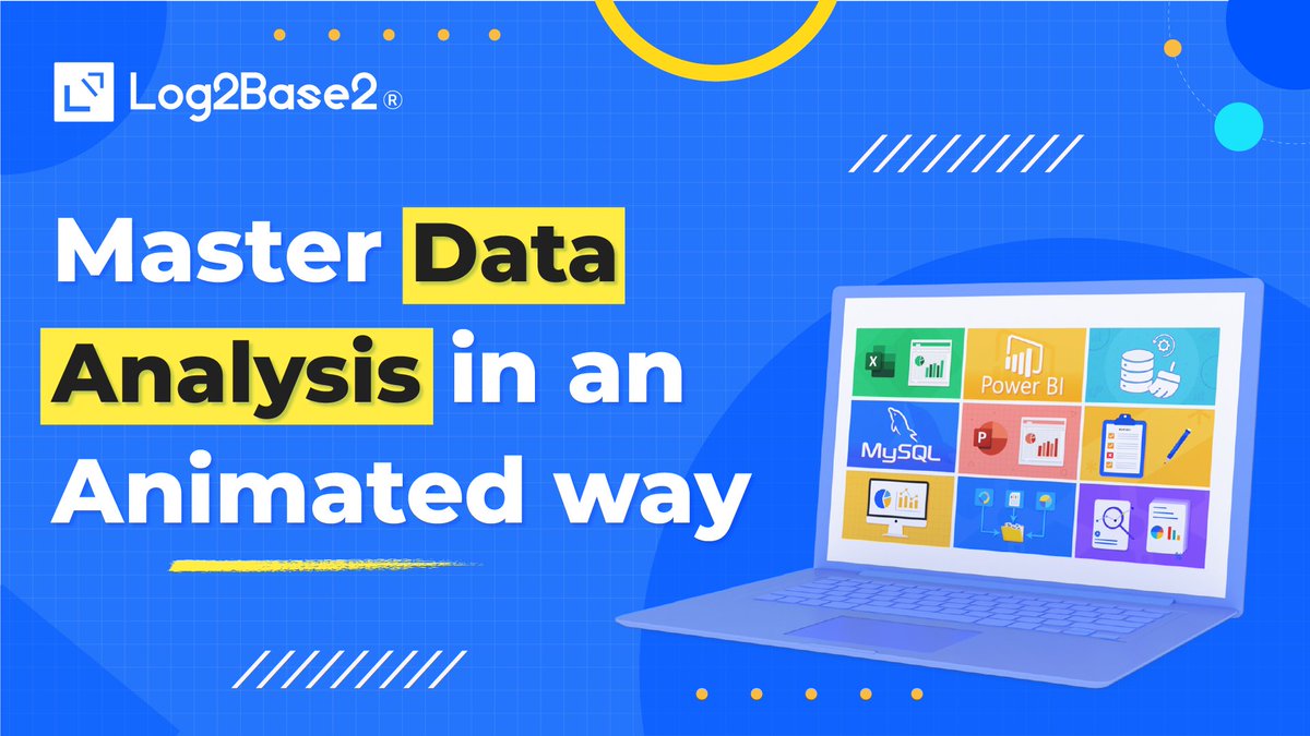 log2base2's tweet image. All included in your Prime Membership — no extra cost.
🎬 Learn data the animated way.
🔓 Unlock it with Prime.
👉 log2base2.com/data-analysis
#log2base2 #DataAnalysis #PrimeAccess #AnimatedLearning #Excel #MySQL #PowerBI #DataCleaning #StorytellingWithData #EdTech