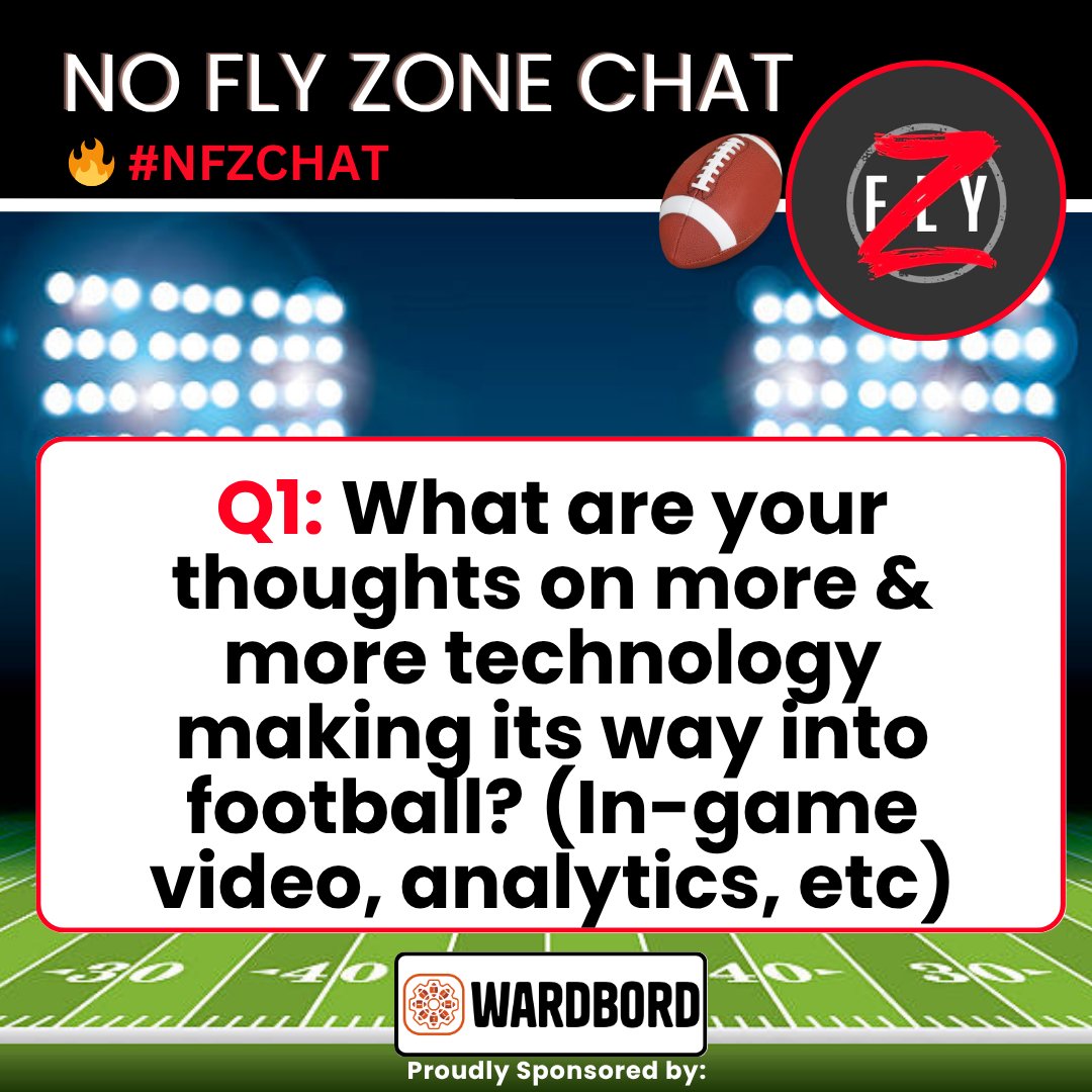 NoFlyZoneChat1's tweet image. Q1: Sponsored by @Wardbord_ 🏈 wardbord.com 🔥 #NFZCHAT @GameStrat