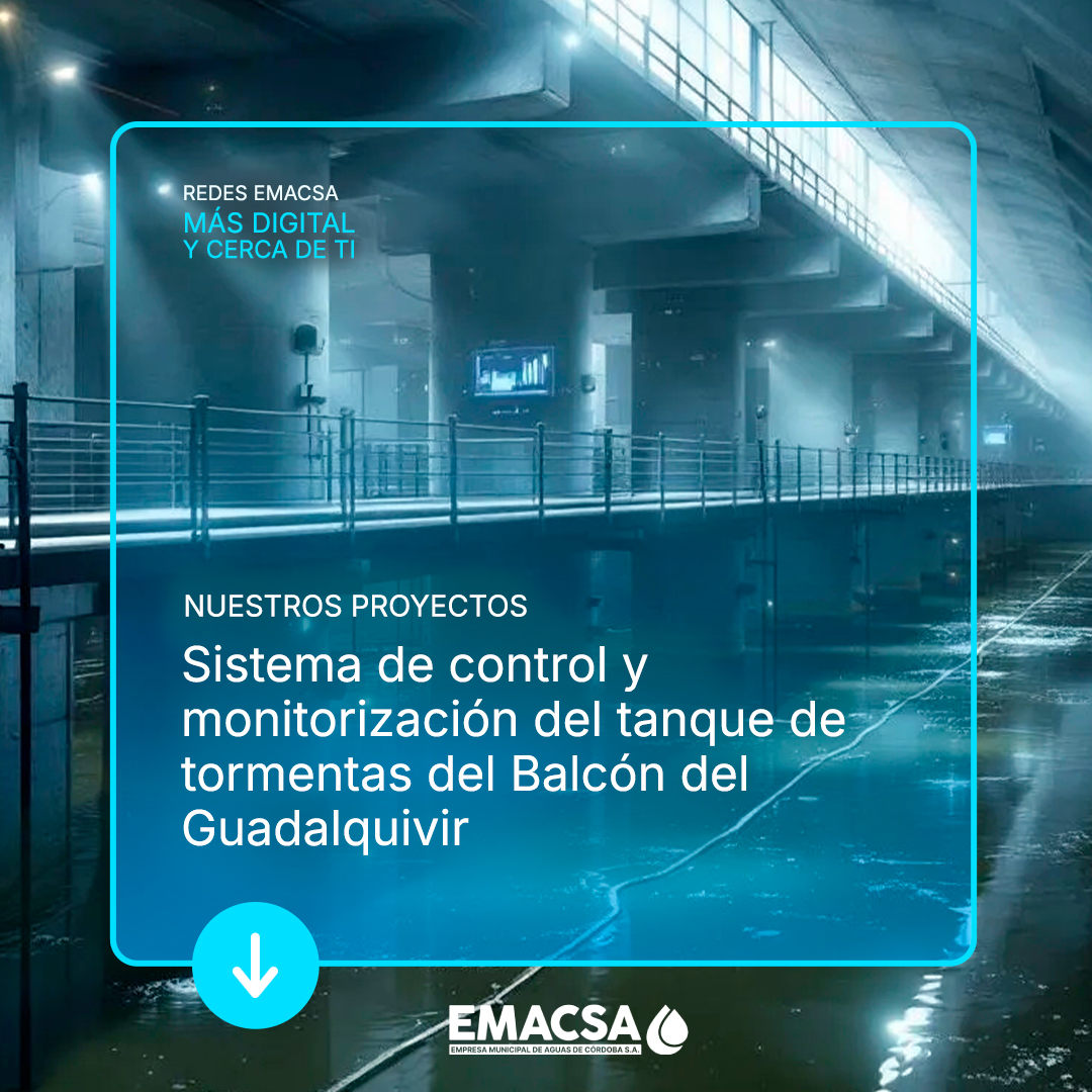 🌐 Desde EMACSA, estamos desarrollando un sistema de control y monitorización de alivios en el tanque de tormentas del balcón del Guadalquivir. Un innovador proyecto que nos permite minimizar el impacto en el entorno natural y optimizar nuestra respuesta operativa.