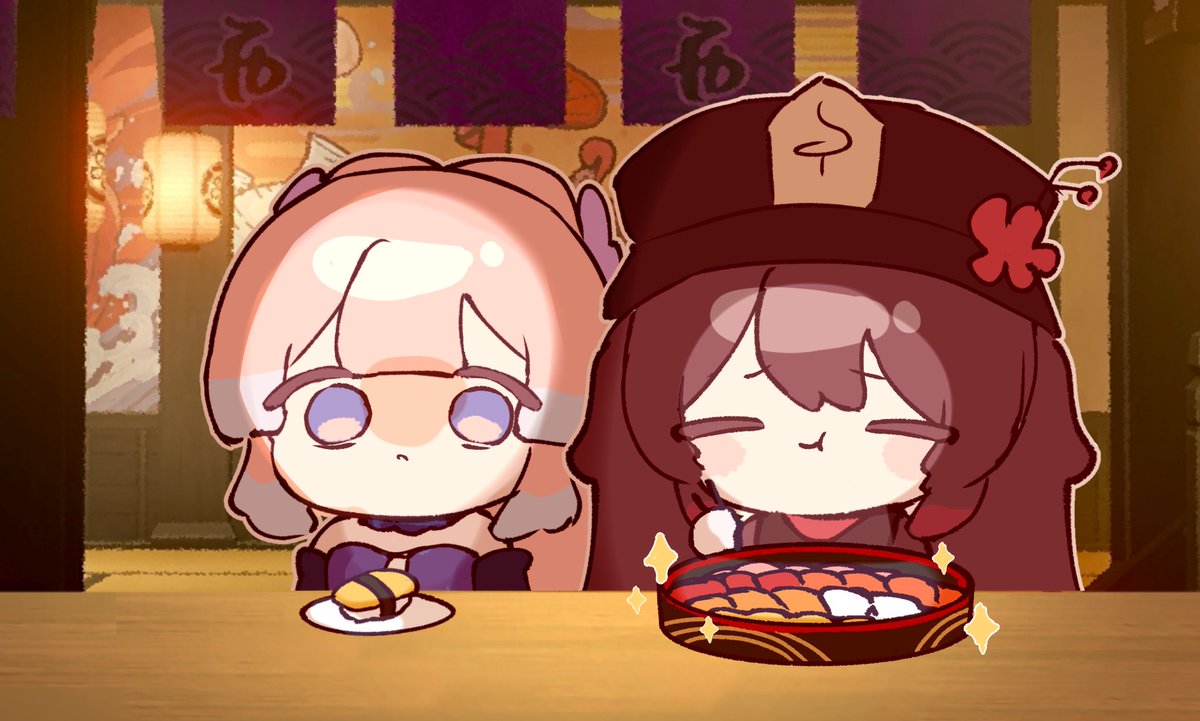 mimizinkomimi's tweet image. 誕生日おめでとう胡桃！🍣🎂