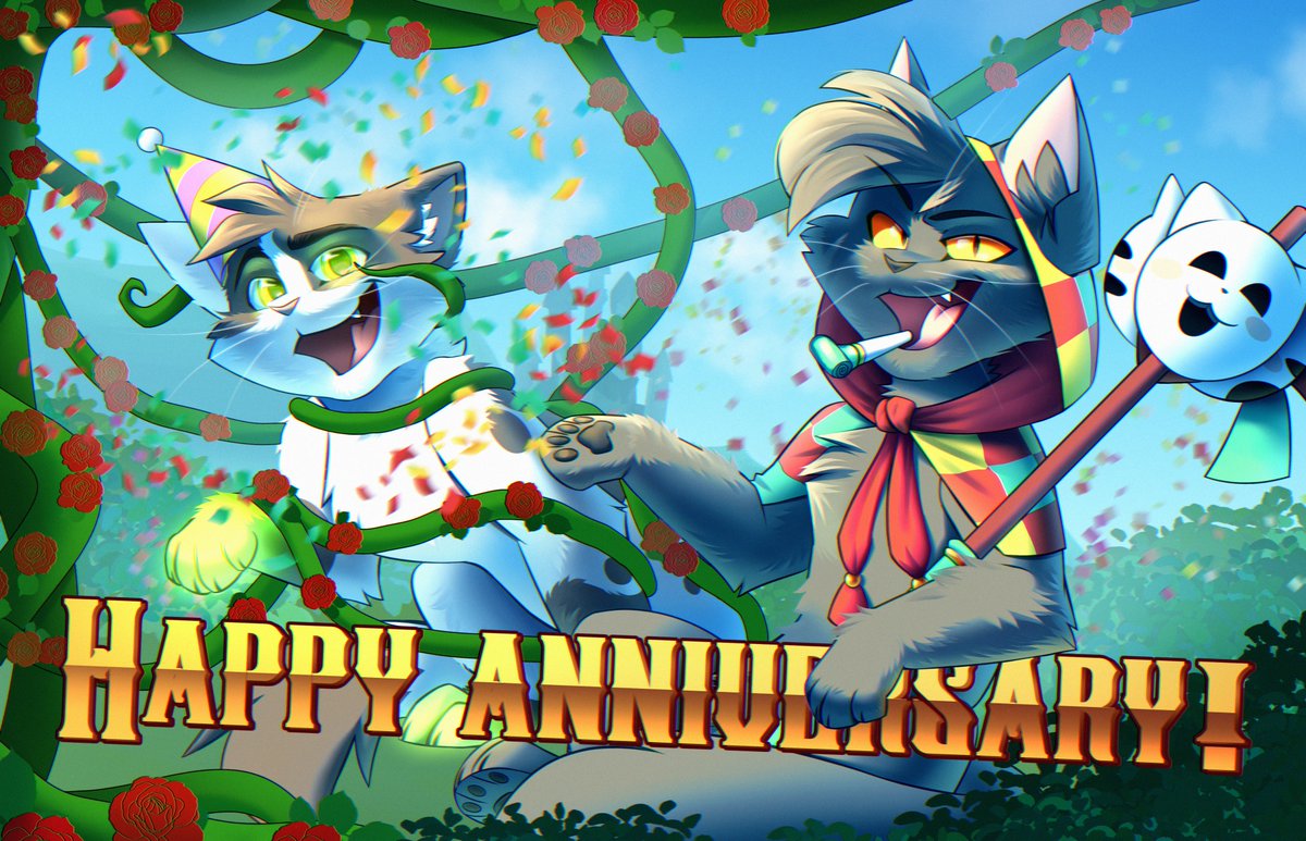 FlashT1ger's tweet image. Drawing for Castle Cats anniversary :D