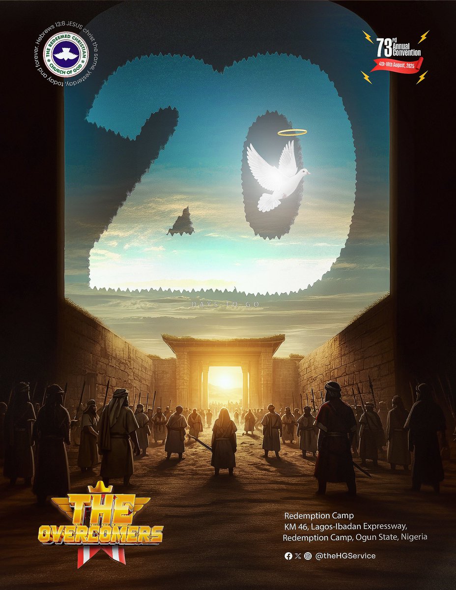 TheHGService's tweet image. 20 Days to Go!
The walls are coming down, the gates are opening. Just like Jericho, every stronghold standing between you and destiny will crumble!
Joshua 6:20
“When the trumpets sounded, the army shouted… the wall collapsed; so everyone charged straight in, and they took the…