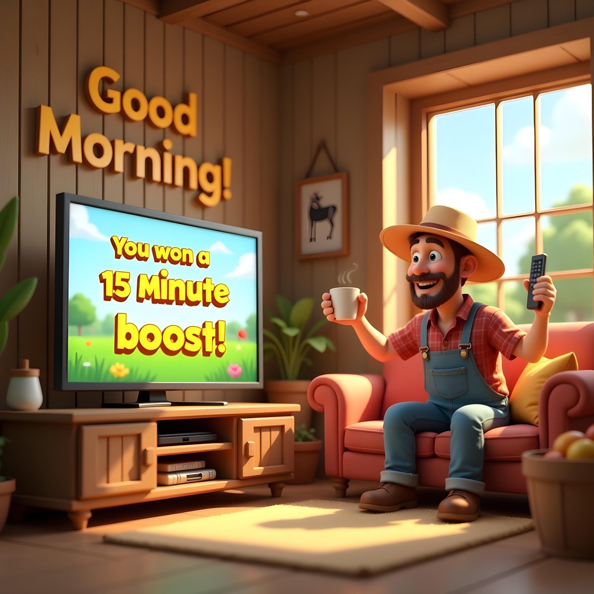 🌞 Good Morning, Farmers! 🌾
It's Tuesday the perfect day to grow faster than ever! 🚜💨

🎬 Don’t forget: watching ads = free boosts!
✨ +15 min bonuses
💧 Extra Watermill spins
🌱 Even more seed yield!

Start your day with a tap, a spin, and a smile! 😊
#FarmClicker #AdRewards
