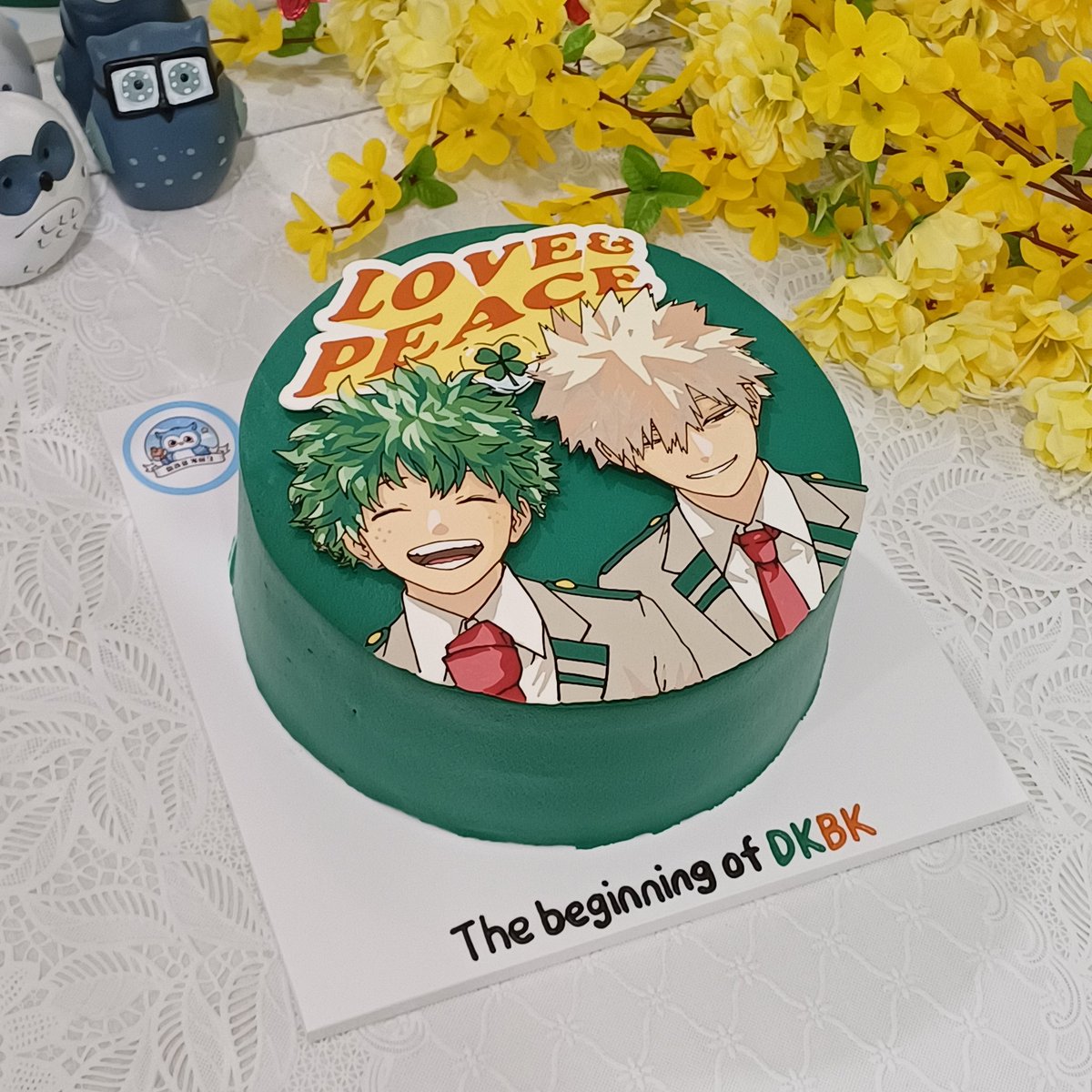 히로아카 나의 히어로 아카데미아 케이크🎂 
🥦미도리야 이즈쿠&amp;바쿠고 카츠키💥