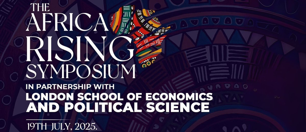 LSE Sociology (@lsesociology) on Twitter photo Register for <a href="/AfricaAtLSE/">Firoz Lalji Institute for Africa</a>'s "The Africa Rising Symposium", a thought leadership platform dedicated to shaping the conversations that matter most to Africa’s future.
📆 Saturday 19 July
More information ➡️ buff.ly/vqPpJjt Register for <a href="/AfricaAtLSE/">Firoz Lalji Institute for Africa</a>'s "The Africa Rising Symposium", a thought leadership platform dedicated to shaping the conversations that matter most to Africa’s future.
📆 Saturday 19 July
More information ➡️ buff.ly/vqPpJjt