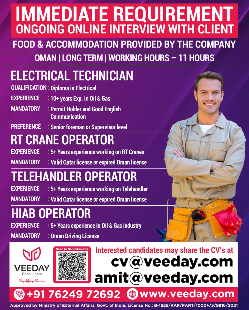 Immediate Requirement
ONGOING ONLINE INTERVIEW WITH CLIENT

#AbuDhabiJobs #QAQCInspector #OilAndGasJobs #FabricationJobs 
#CSWIP #NACE #BGAS #ASNT #WeldingInspector #PipingJobs 
#MiddleEastJobs #LongTermHiring #OnlineInterview 
#ImmediateHiring #VeedayRecruitment