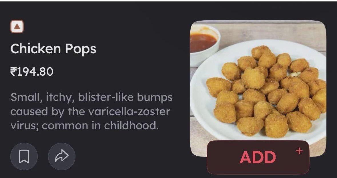 Zomato AI description by title 😭😭😂