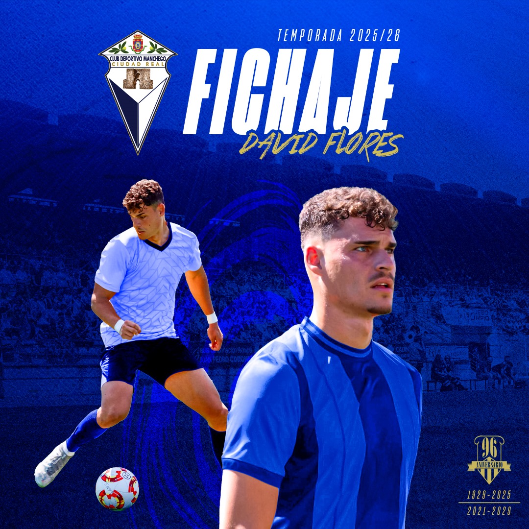 🔵OFICIAL | FICHAJE | DELANTERO | DAVID FLORES MARTIN⚪️

Se sigue con el trabajo de conformación del equipo, sumándose al ataque mancheguista DAVID FLORES. BIENVENIDO a tu nueva casa, bienvenido a Ciudad Real.

➕ℹ️ cdmanchego.es/david-flores-u…

#AupaManchego 💙🤍