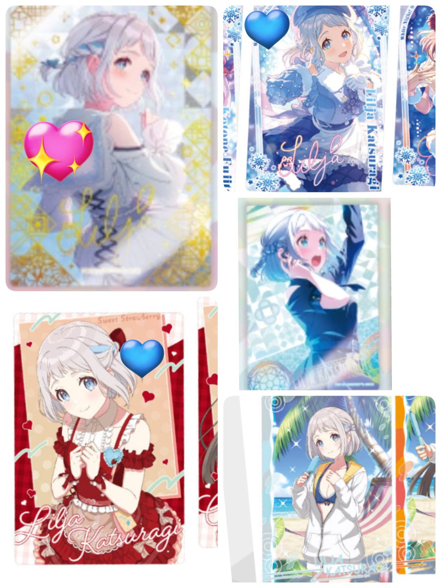 交換 学マス 学園アイドルマスター アートクリアカード クリカ ウエハース

譲→ことね 麻央 咲季 千奈 広 佑芽 美鈴 サポカ

求→同種リーリヤ(2枚目)＞異種リーリヤ＞3枚目清夏

💖＞💙＞無印の順で求めております。
👑付きは2枚目無印以外との交換希望です。
お気軽にお声がけ下さい。