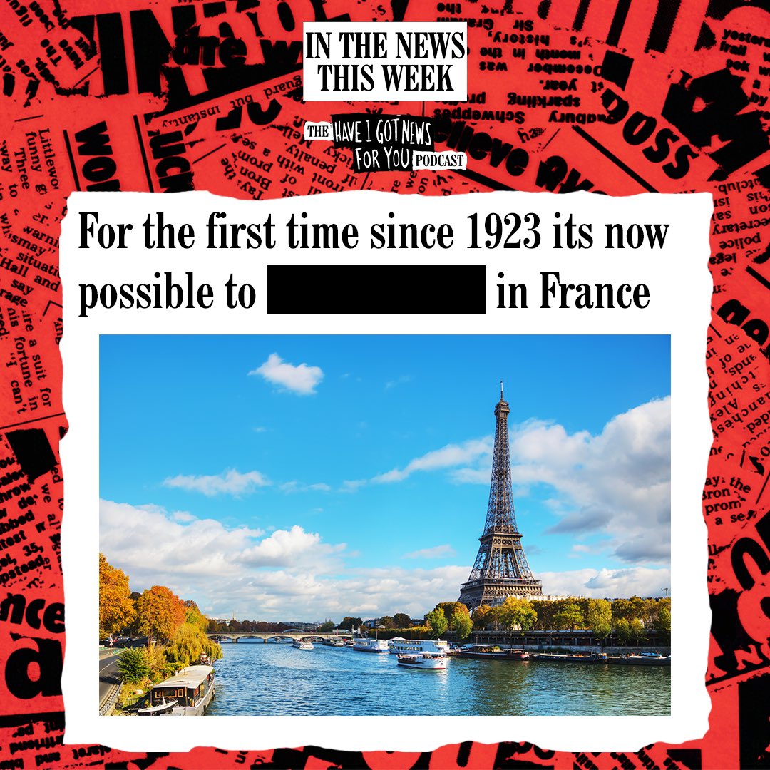 haveigotnews's tweet image. Can you fill in the missing words of this headline? 🤔
Our favourite comment to this Missing Word Round (and the actual answer) will be revealed on Wednesday's episode of In The News This Week, the Have I Got News for You podcast! 🎧
Subscribe here: podcasts.apple.com/gb/podcast/in-…