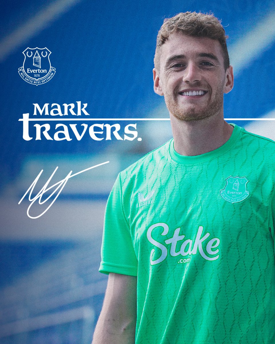 We have completed the signing of goalkeeper Mark Travers on a four-year contract from Bournemouth for an undisclosed fee. ✍️

Welcome to Everton, Mark! 🔵