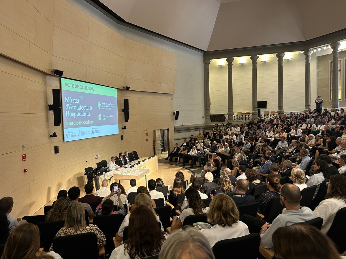 gerard espinosa (@gerardespinosa5) on Twitter photo Acte de cloenda del Màster d’Arquitectura Hospitalària Nou Campus Clínic Universitat de Barcelona
<a href="/UniBarcelona/">Universitat de Barcelona</a> <a href="/hospitalclinic/">Hospital Clínic</a>
Continuem avançant junts Acte de cloenda del Màster d’Arquitectura Hospitalària Nou Campus Clínic Universitat de Barcelona
<a href="/UniBarcelona/">Universitat de Barcelona</a> <a href="/hospitalclinic/">Hospital Clínic</a>
Continuem avançant junts