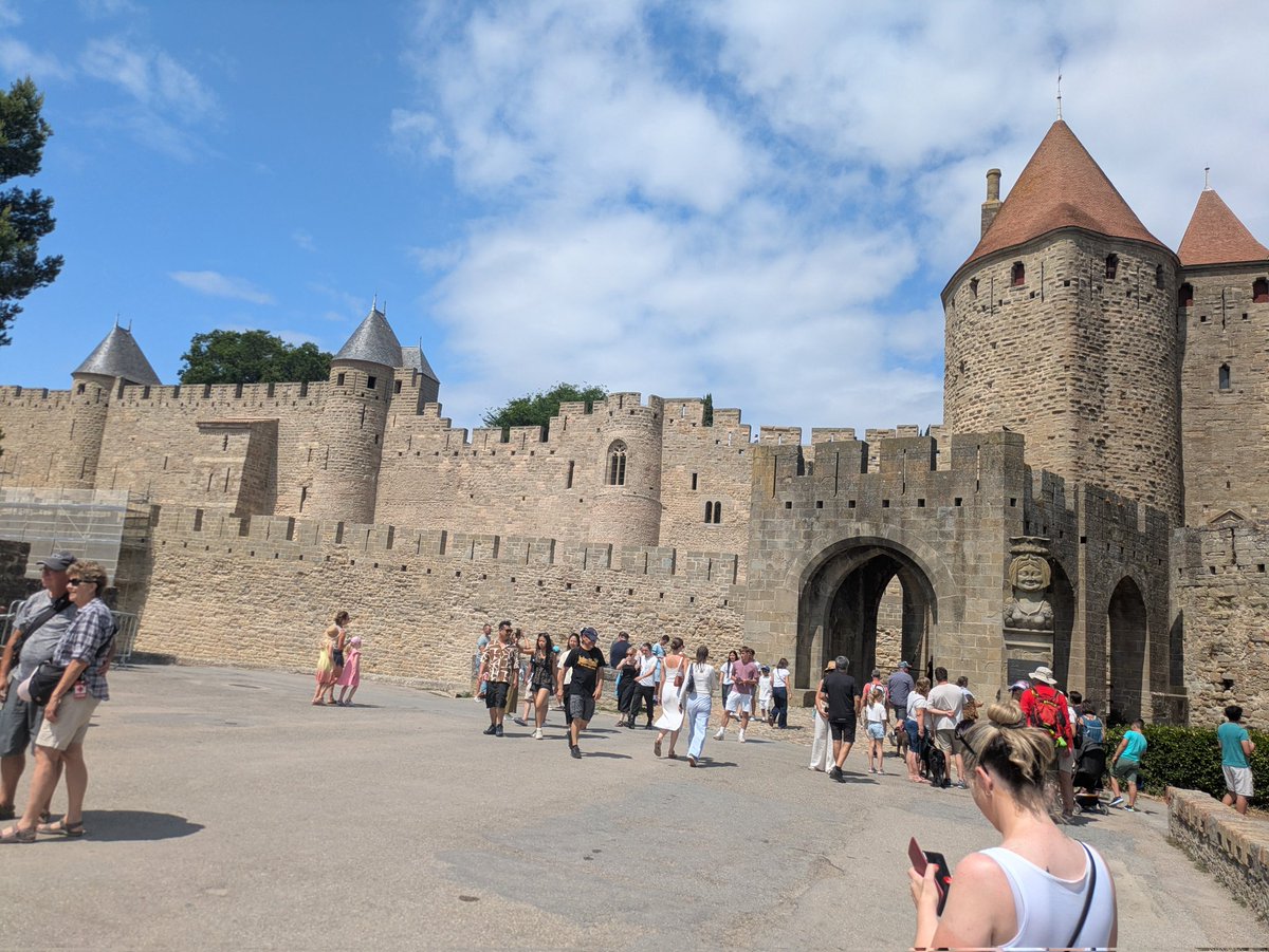 Carcassonne. Hot. And to be honest  much further from Perpignan than I thought when I booked a few nights here. #QPR