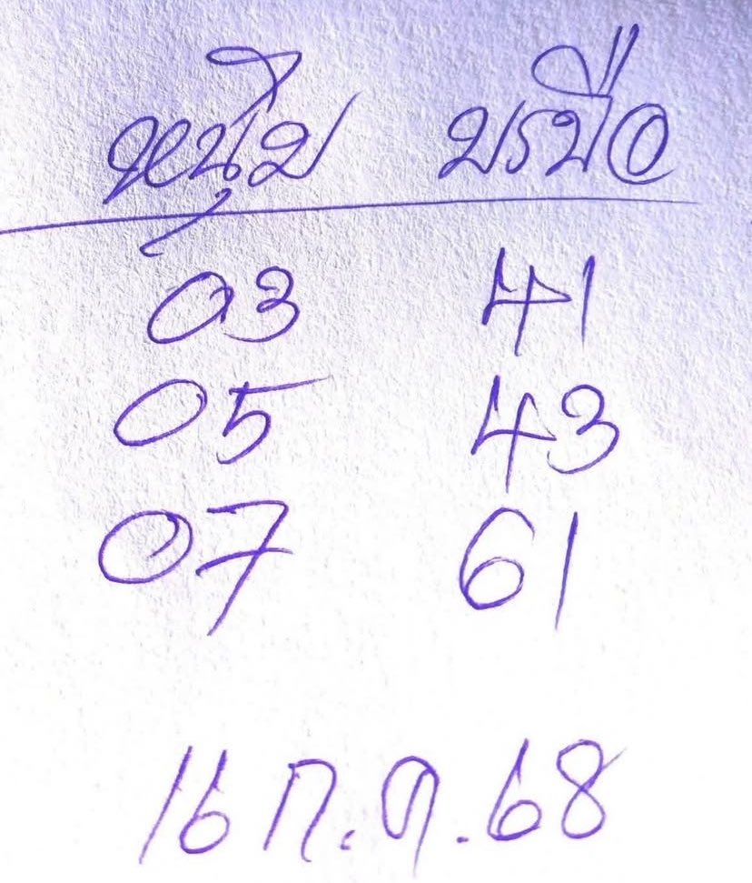 เลขมงคล หนุ่มบรบือ #หวยรัฐบาลไทย #หวย #เลขเด็ดงวดนี้