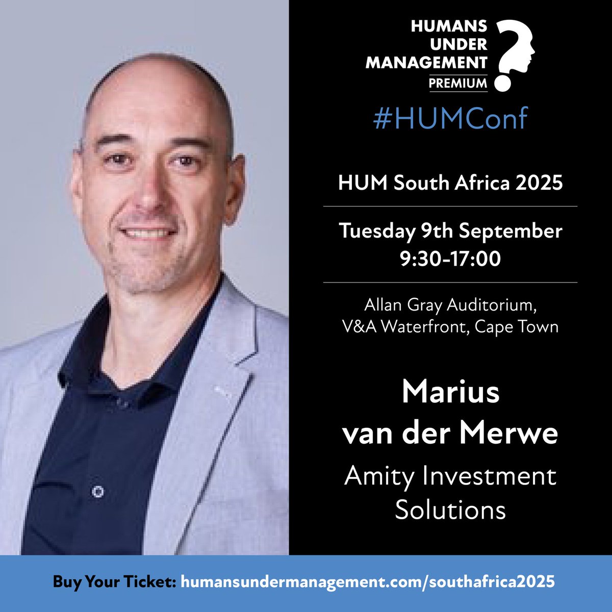MavenAdviser's tweet image. 🎯 Excited to welcome Marius van der Merwe from Amity Investment Solutions to HUM South Africa 2025!
Join Marius and a mix of practising advisers and experts for a comprehensive conference followed by networking with drinks.
🎟️ Tickets available at: humansundermanagement.com/southafrica202…