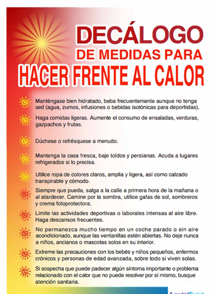 📢#OlaDeCalor  pasamos a 🔴NIVEL 2: RIESGO ALTO desde  hoy martes 15 de julio de 2025
💝Sigue las recomendaciones de <a href="/madridsalud/">Madrid Salud. Ayuntamiento de Madrid</a>   madridsalud.es/vigilancia-de-…