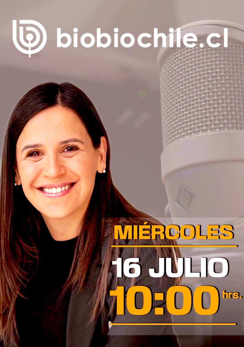 Camille_Sigl's tweet image. 🤩 ¡Acompáñame en vivo mañana 10:00 am en radio #biobio !