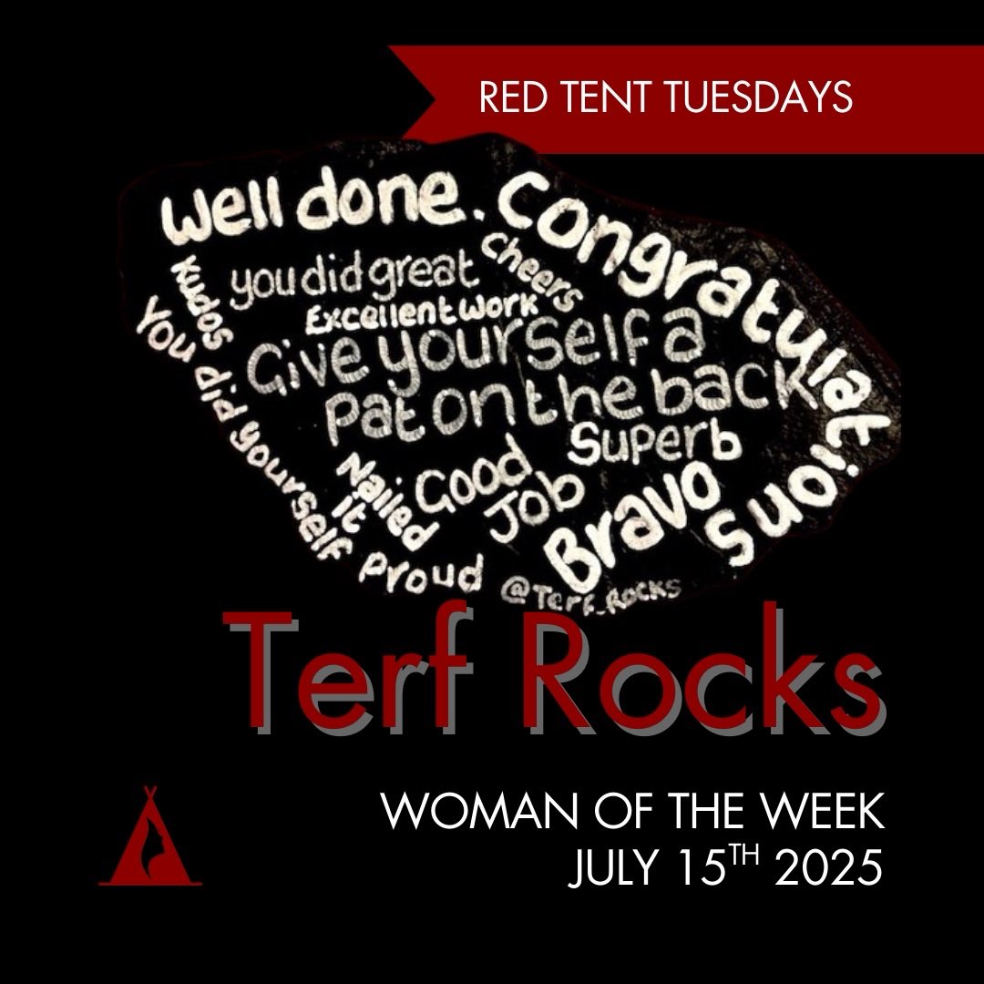 TheRedTentCo's tweet image. The Red Tent Collective salutes you @Terf_Rocks !
Thank you for always uplifting and empowering women by capturing their words in your Art.
You are one of the historians of this fight and we are forever grateful to have you on our side.
#RedTentTuesday ⛺️