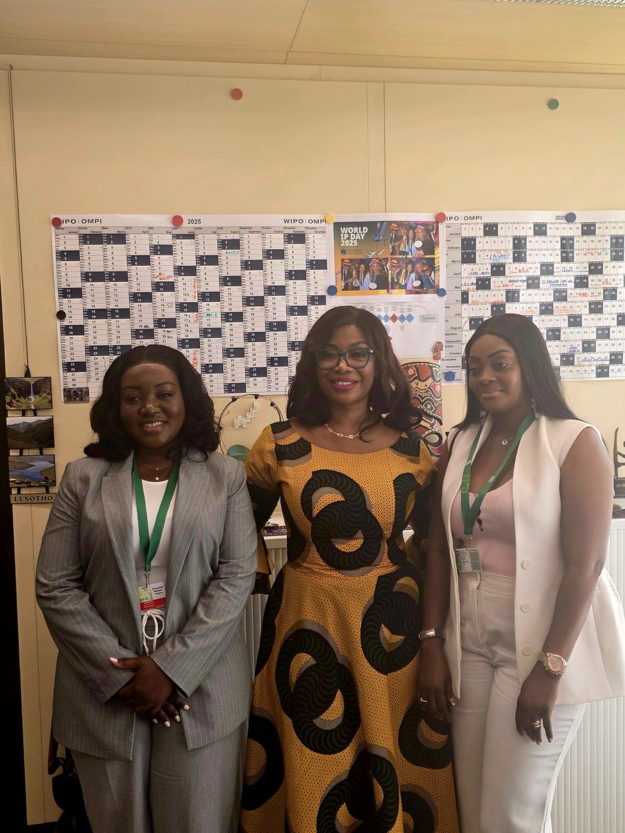 On the sidelines of #WIPO Assembly, 🇸🇱 Deputy Justice Minister Saptieu Saccoh met with Loretta Asiedu, Dir. of Africa Dev’t Sector. They discussed cooperation &amp; technical support to boost 🇸🇱’s IP transformation agenda. #IntellectualProperty #WIPO2025
