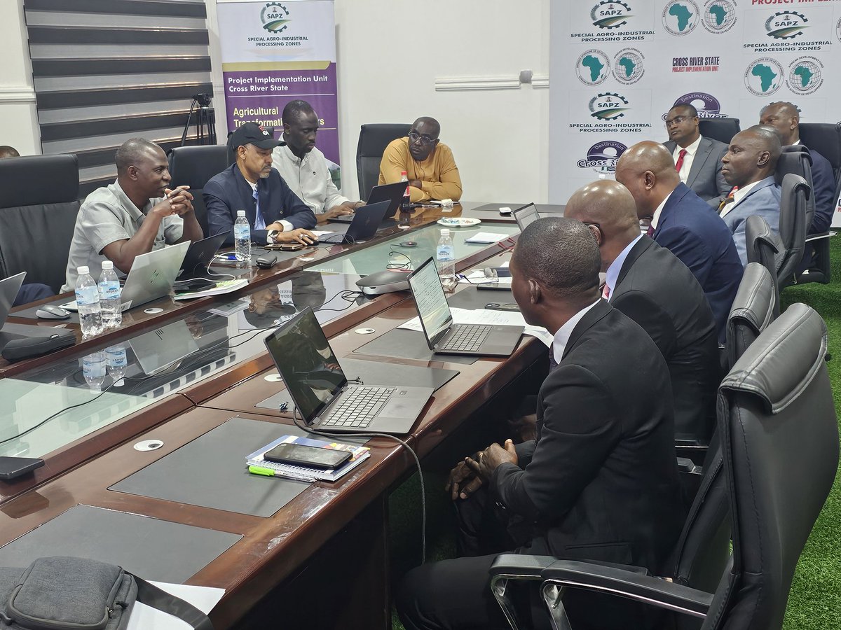 Technical Session at <a href="/crossriverstate/">Cross River State</a> during the <a href="/SAPZNigeria/">SAPZNigeria</a> - <a href="/AfDB_Group/">African Development Bank Group</a> Suppervison Mission.

#FoodSecurity #Industrialization