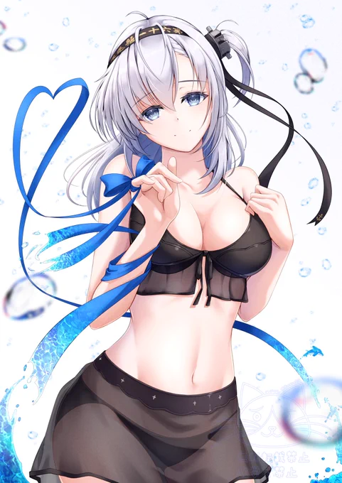 涼月 海色リボン