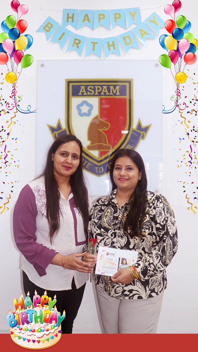AspamSchool's tweet image. 🎉 Team ASPAM Scottish School wishes a very Happy Birthday to Ms. Kanika!
May your day be filled with love, laughter, and the same positivity you bring to everyone around you. 🎂✨

#ASPAMScottishSchool #BirthdayVibes #HappyBirthday #BirthdayWishes