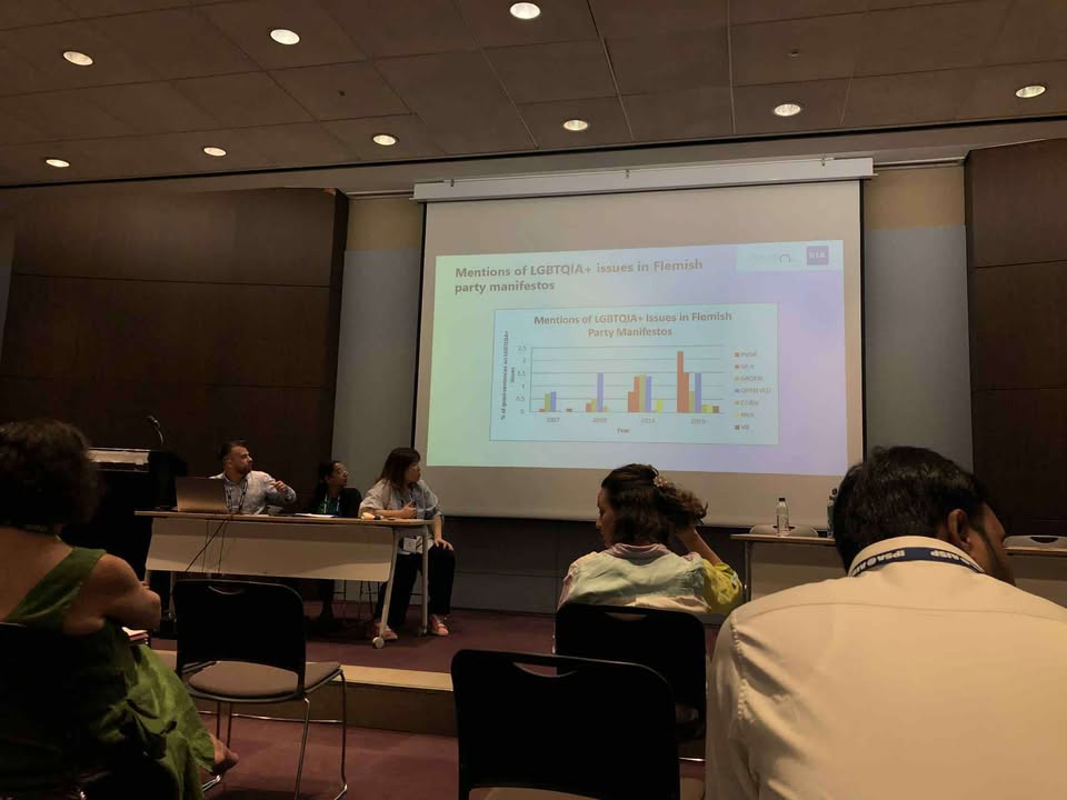 [Rayonnement]
Cette semaine, Romain Biesemans, Chercheur à <a href="/SciencePoULB/">SciencePo ULB</a> (Centre d'étude de la vie politique de l'ULB - Cevipol), présente le papier "LGBTQIA+ and Party Politics in Consociational Democracy: Evidence from Belgium " au congrès de l'IPSA à Seoul.