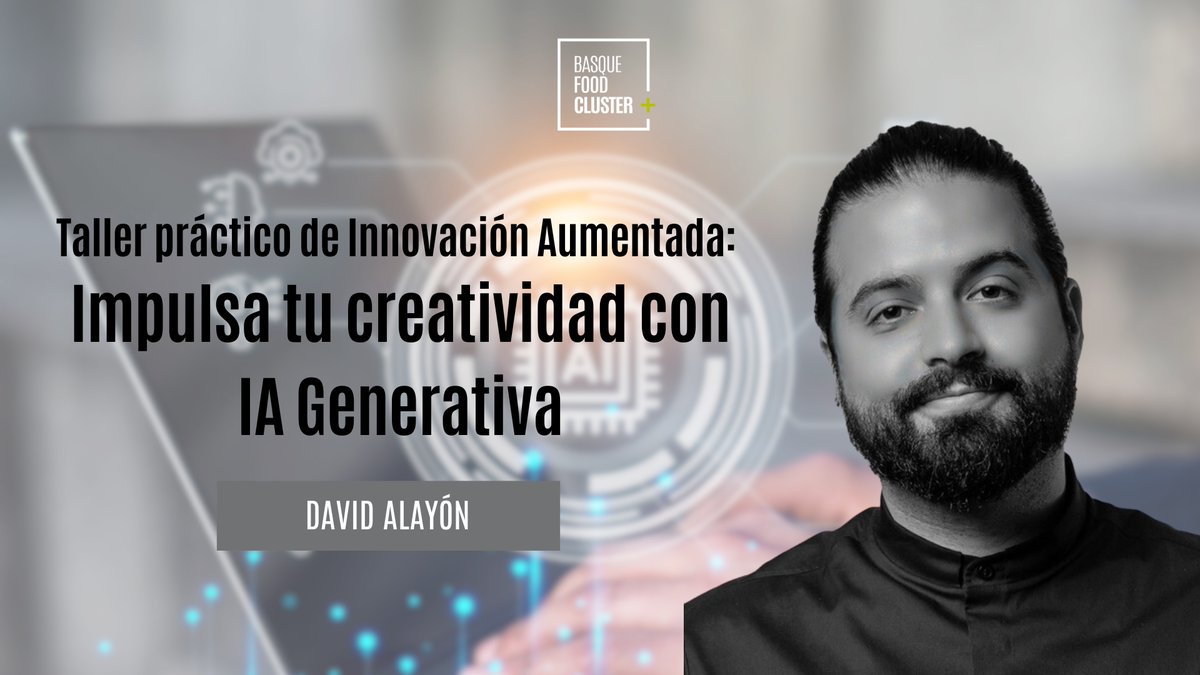 🚀Taller práctico de Innovación Aumentada con #IAGenerativa 
🗓️29 Oct | 9:00-18:00

💡Descubre cómo potenciar los procesos de innovación de tu empresa 
🤝Con <a href="/DavidAlayon/">David Alayón</a> (<a href="/Innuba_es/">Innuba</a>)

🔒Solo para soci@s de #BasqueFoodCluster

➕info: basquefoodcluster.com/evento/?id=1819