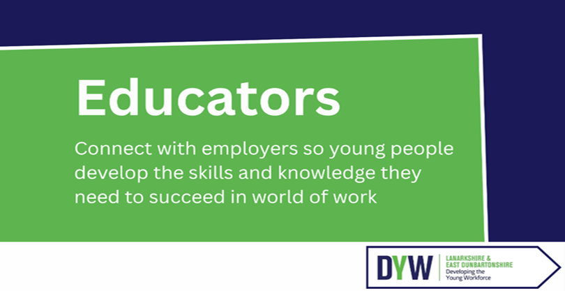 Shape the future workforce by connecting with young people in education through DYW activity. Raise awareness of your industry or organisation and inspire young people to develop the skills needed for work. 

Find out more: dyw.scot #DYWScot #ConnectingEmployers