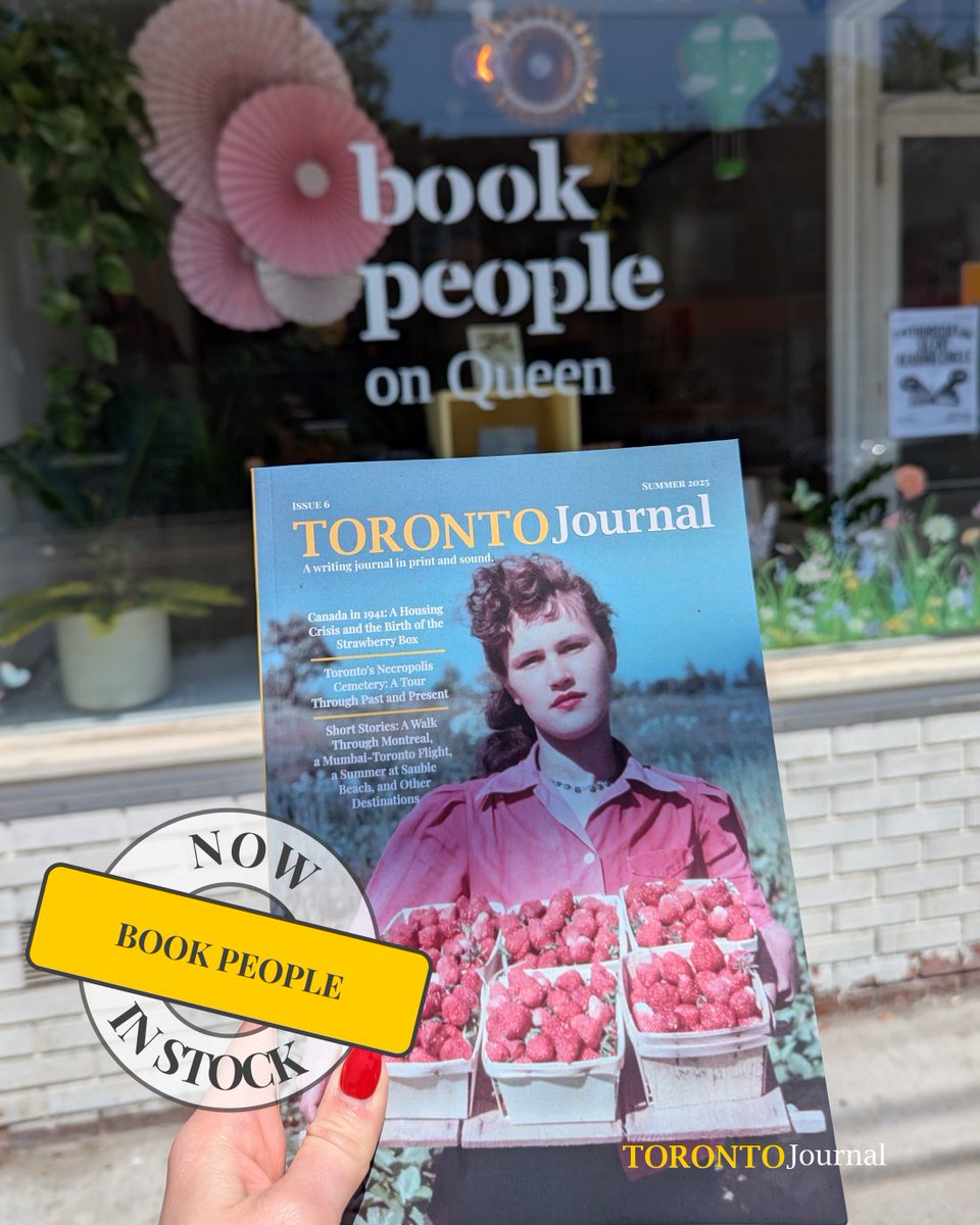 Last but not least on our list of #Toronto indie bookstores: Book People on Queen! We’re thrilled to see this brand new shop open up in #Parkdale - the very neighbourhood where Toronto Journal was founded. You can pick up Issue 6 there now!

#LiteraryMagazine #IndieBookstore