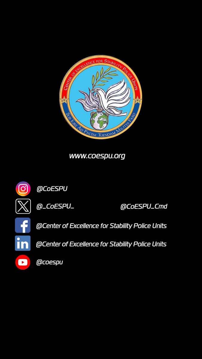 _CoESPU_'s tweet image. The 19th International Military Police Course, conducted by #CoESPU upon request of 🇮🇹 @SM_Difesa and @_Carabinieri_ HQ, has come to the end.
#Congrats to the 19 participants from 🇮🇹🇸🇳🇲🇰🇰🇷 on their graduation!
#StabilityPolicing4Peace #StrongerTogether #StabilityPolicingOpenClub