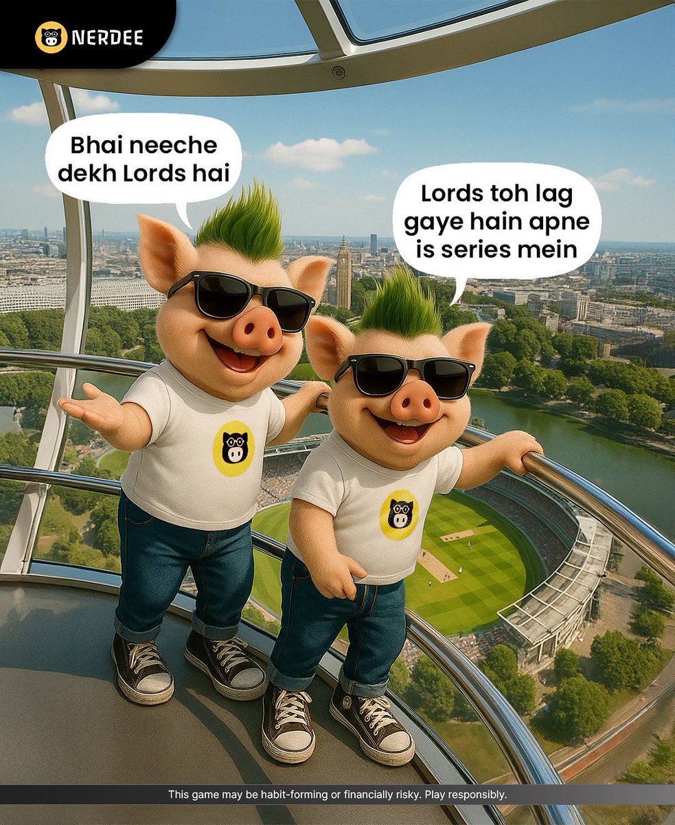 London aaye. Therefore London Eye. 

#wtc #teamindia #indiancricketteam #indvseng #lords #homeofcricket #london #londoneye #shubmangill #bcci #icc #testcricket #england #mathnerds #nerdee #nerdeegames #sports