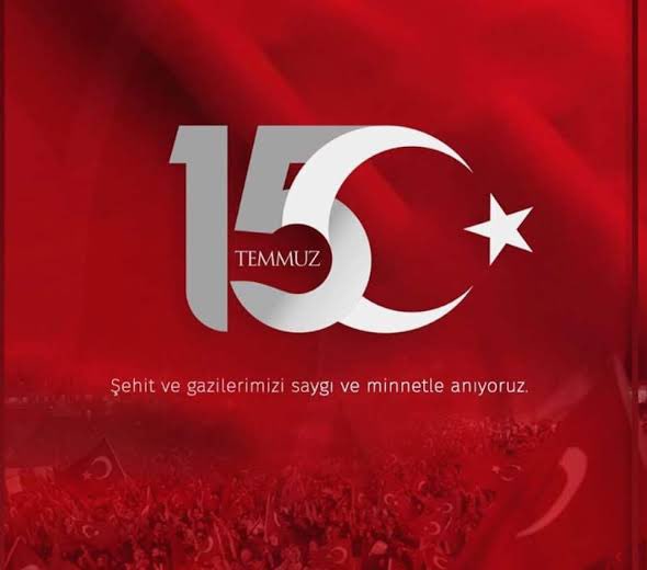15 Temmuz’da demokrasimize sahip çıkan tüm şehit ve gazilerimizi saygıyla anıyor, birlik ve beraberliğimizi daima yaşatıyoruz.
 #15Temmuz #DemokrasiveMilliBirlikGünü