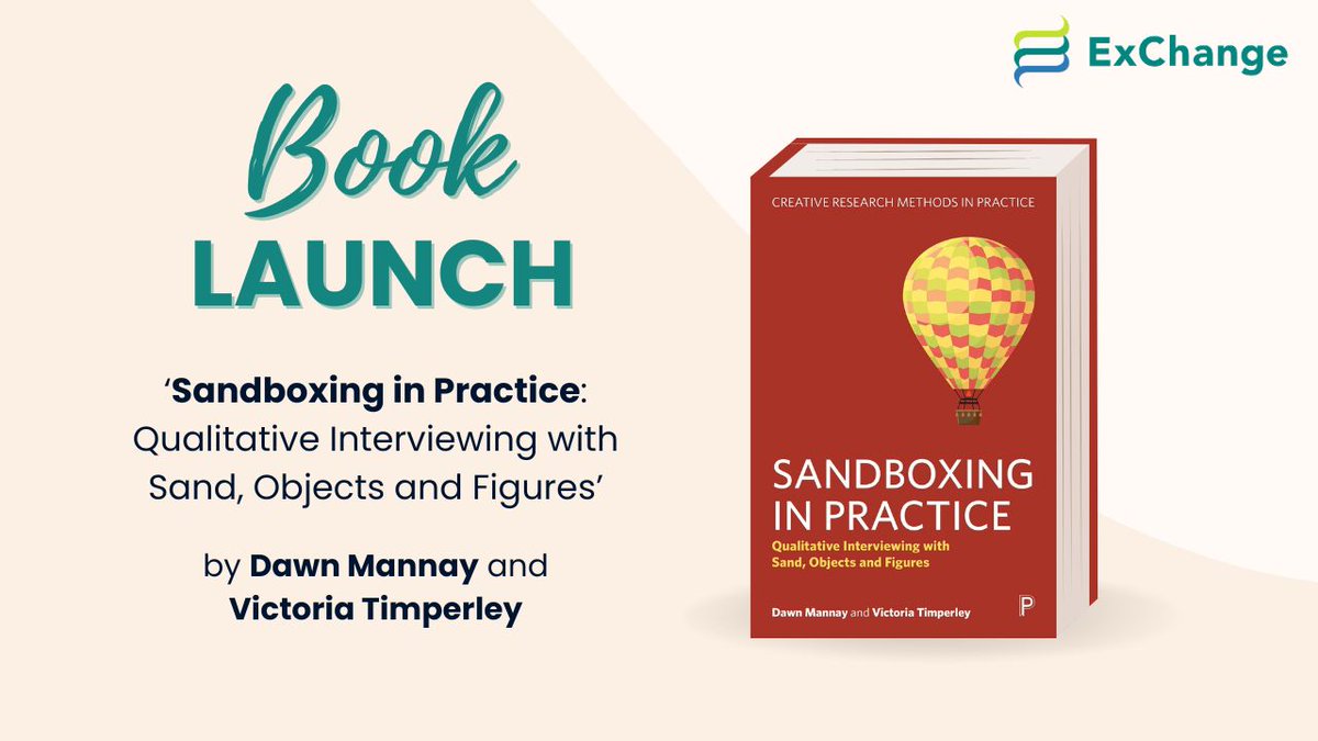 exchangewales's tweet image. You can now catch last week's book launch on our YouTube channel! 📺
Dawn Mannay and Victoria Timperley discussed their new book & insights and helpful tips for incorporating Sandboxing into practice and research:
youtu.be/Z_TqySLrU8g
#SocialCare #Research #Sandboxing 🏖️