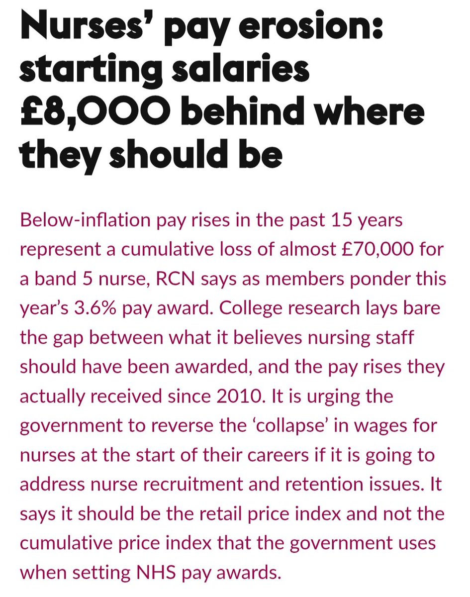 Nurses have lost £70,000 in real terms since 2010.  
 
Starting salaries are £8,000 behind where they should be.  
  
This isn’t just numbers, it’s rent, food, childcare, dignity.  

We stand with our nurses.  
 
Pay restoration isn’t a luxury.  
 
It’s the bare minimum.