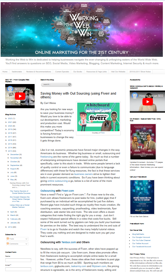 w2mediagroup's tweet image. #Fiver is a cool site that can save you money on many types of marketing! It’s not for everyone, but if it fits, it can save a lot! Check out: Saving Money with Outsourcing (using Fiverr and others) - ow.ly/UFu950WctZX